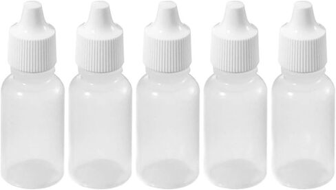 50 Pcs 15ml Empty Plastic Squeezable Dropper Bottles Dropping Bottles Eye Liquid Eye Liquid Dropper Vials Plug Can Removable the Lip Can Be Screwed On in Saudi Arabia