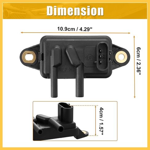 EGR صمام ضغط ردود الفعل الاستشعار DPFE الاستشعار F77Z9J460AB DPFE15 لفورد F150 F250 الهروب التركيز لينكولن للزئبق إعادة تدوير غاز العادم ضغط ردود الفعل استبدال السيارات in Kuwait