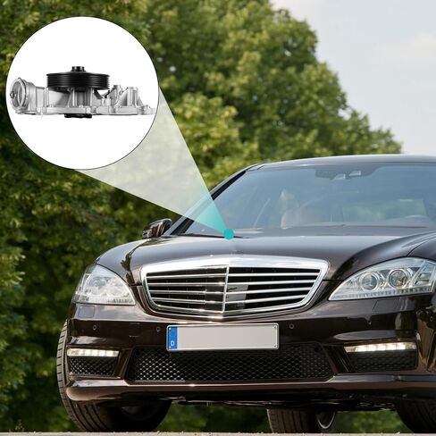 طقم مضخة مياه AW6142 مع حشية 2722000901 (لـ V6 3.0L 3.5L) مناسب لمرسيدس بنز 06-07 C230 C280 /08-12 C300 GLK350 /06-11 C350 E350 ML350 in Kuwait
