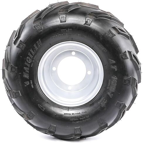 قطعتان من إطارات ATV Go Kart مقاس 16x8-7 بدون أنابيب مع مجموعة حافة - عجلة فولاذية 7 بوصات، نمط مسمار 4 عروات 110 مم، مغزل توجيه أمامي لـ 110cc 125cc ATV، دراجة صغيرة، دراجة ثلاثية الانجراف، عربات التي تجرها الدواب in Kuwait