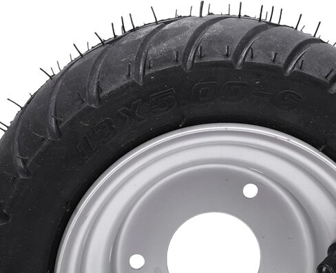 13x5.00-6 إطارات مقاومة للثقب ومجموعة العجلات لعربة ATV على الطرق الوعرة - إطار من سبائك الصلب لجزازة الدراجة الصغيرة الرباعية in Saudi Arabia