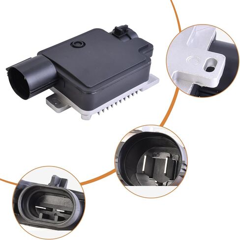 940002904 Engine Cooling Fan Control Module Compatible with Ford Edge Flex Lincoln MKX MKS 2007 2008 2009 2010 2011 2012 2013 2014 2015 Radiator Fan Controller for 2.0L 2.7L 3.5L 3.7L in Saudi Arabia