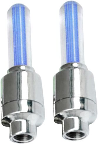 Yardwe 4pcs Cycling Lights Glow Tire Valve Caps Led Bike Wheel Lights Wheel Tire Tyre in Saudi Arabia