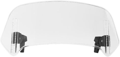 Motorcycle Windshield Extension Windscreen Deflector Adjustable Clip On Windshield Universal for Most Motorcycles Bikes(L) in Saudi Arabia