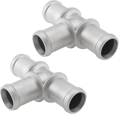 eMagTech 2Pcs Car Coolant Heater Hose Adapter 3/4 x 3/4 x 3/4 T-Piece Hose Connectors for Car Coolant or Heater Pipe in Kuwait
