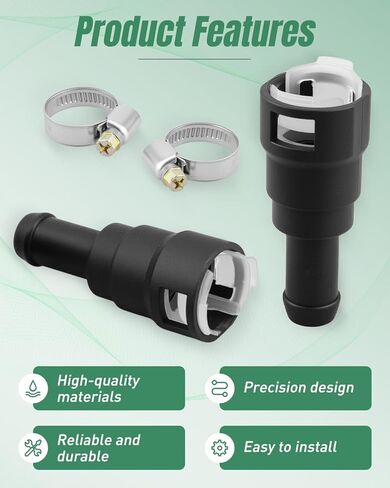 موصل خرطوم سخان HVAC 800-404 مناسب لسيارة Ford E150 E250 E350 E450 E550 F150 F250 F350، لأنبوب 3/4 بوصة وخرطوم سخان 5/8 بوصة # E69Z-18D434-B E69Z-18D435-B E69Z18D434B E69Z18D435B in Kuwait