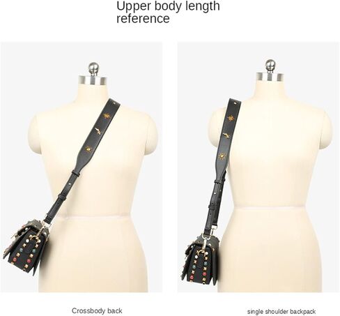 Adjustable Pu Leather Bag Strap Women Retro Rivet Crossbag Replacement Shoulder Straps Wide Belt Crossbody Strap Accessories in Saudi Arabia