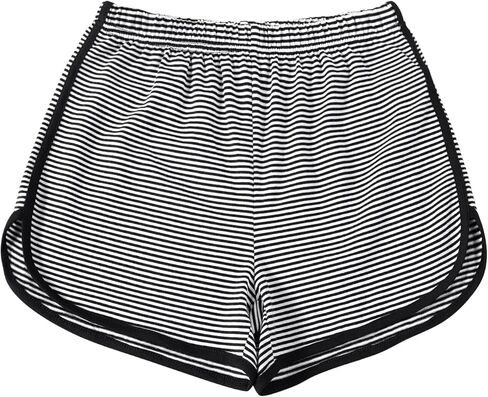 Girls Striped Shorts Casual Elastic Waist Workout Athletic Shorts for Kids Summer in Saudi Arabia