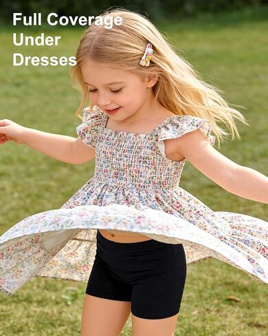 DIPUG Toddler Girls Biker Shorts 3 Pack, Cartwheel Shorts for Girls, Under Dress Shorts for Skirts, Dance Tumbling 3T–7Y in Saudi Arabia