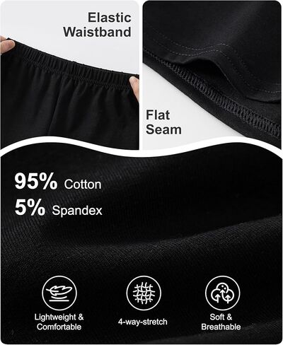 DIPUG Toddler Girls Biker Shorts 3 Pack, Cartwheel Shorts for Girls, Under Dress Shorts for Skirts, Dance Tumbling 3T–7Y in Saudi Arabia