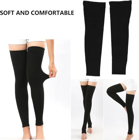 Men Women Cycling Leg Warmers Fleece Lined Sports Tights Cover Compression Calf Sleeve Relief Thermal Riding Leg Sleeves for Cold Weather Outdoor Exercise in Saudi Arabia