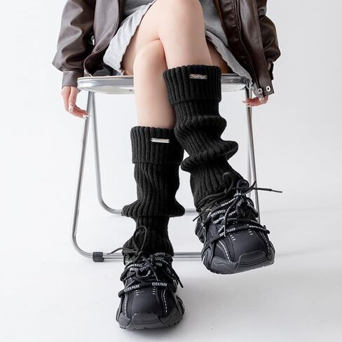 Y2K Crochet Leg Warmers | Handmade Chunky Knit Socks | 2 pieces in Saudi Arabia