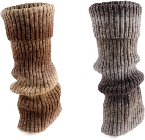 Women's 2 Pairs Ribbed Knit Leg Warmers Cute Streetwear Festival Rave Coquette Accessories for Women Girls in Saudi Arabia