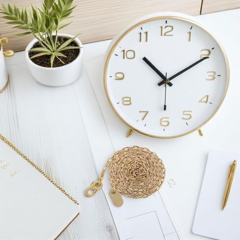 Garneck 2pcs Golden Metal Pendulum Chain Replacement for Grandfather Clock Hammer Wall Clock Accessories for Floor Gear Mechanism Easy Installation and Stable Performance in Saudi Arabia