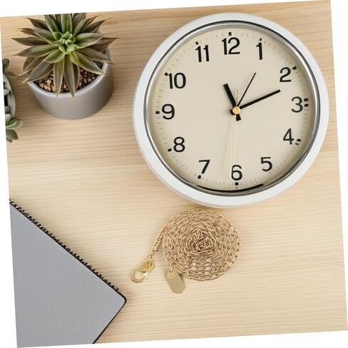 Grandfather Clock Weight Chain Heavy-Duty Golden Mechanical Clock Replacement Part for Vintage Style and Easy Installation in Saudi Arabia