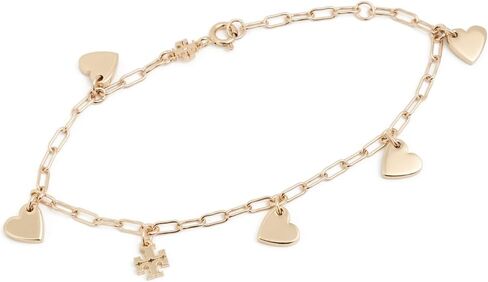 Tory Burch Women's Good Luck Chain Heart Bracelet in Saudi Arabia