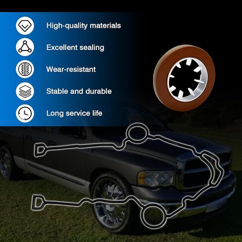 Timing Cover Gasket & Crankshaft Oil Seal Compatible with 5.7L 6.1L 6.2L 6.4L HEMI Jeep Commander Grand Cherokee Dodge Chrysler 300 Aspen Ram 1500 2500 3500 Replace for TCS46169 TCS 46169 53021585AD in Saudi Arabia