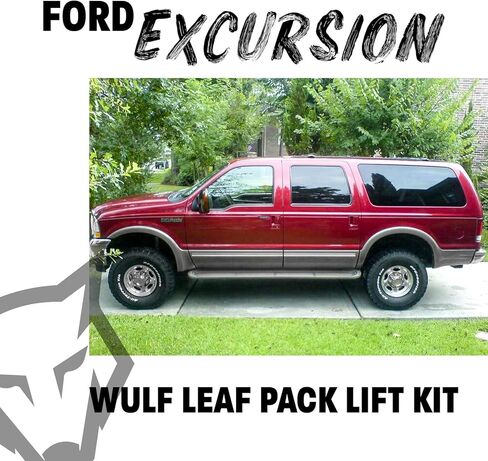طقم رفع خلفي Wulf 2.8 بوصة Adj أمامي 3 بوصة مع حزم زنبركية صغيرة متوافقة مع 2000-2005 Ford Excursion 4X4 in Saudi Arabia