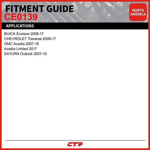 CTR CE0139 [OE Supplier] Outer Tie Rod End Compatible with BUICK, CHEVROLET, GMC, SATURN Vehicles - Replaces 15869897, ES800286 in Saudi Arabia