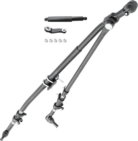 Front Steering Linkage Drag Link Tie Rod Kit Assembly Replacement for Dodge Ram 1500 2500 3500 Truck 4WD Replaces 52122362AL 52122362AF DS800981A 6505623AA 68039930AA in Saudi Arabia