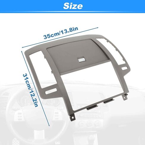 Center Dash Radio Surround Bezel Storage Cubby Vents Frame for Nissan Altima 2005-2006 3rd Gen Facelift Dashboard Radio Panel Trim Gray No.68270ZB002 in Kuwait