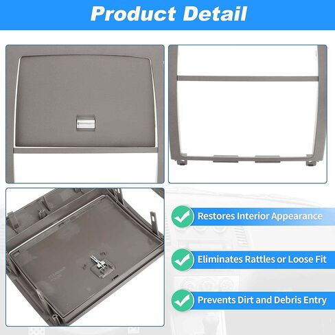Center Dash Radio Surround Bezel Storage Cubby Vents Frame for Nissan Altima 2005-2006 3rd Gen Facelift Dashboard Radio Panel Trim Gray No.68270ZB002 in Kuwait