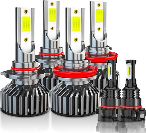 Lights for Toyota Avalon Bulbs High Low Beam Fog Lights 2000 2001 2002 2003 2004 2005 2006 2007, Plug and Play, Powersports Light For Off road Use, Pack of 6 in Kuwait