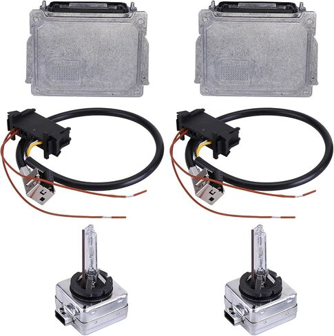 2PCS Xenon HID Headlight Ballast with Igniter & D1S Bulb Compatible with Audi Q7 for Buick for Enclave Grand for Eclipse for S60 XC60 XC90 Cherokee Commander Enclave 89034934 4L0907391 in Saudi Arabia