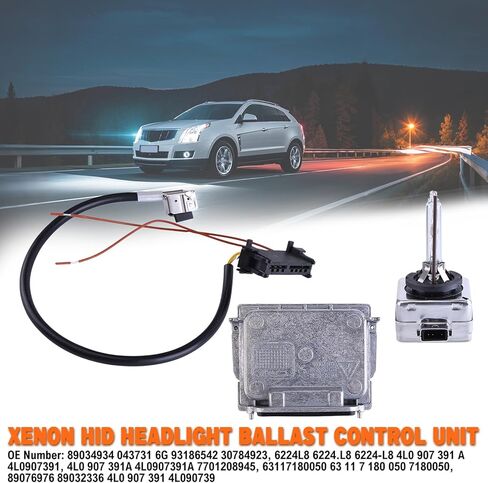 2PCS Xenon HID Headlight Ballast with Igniter & D1S Bulb Compatible with Audi Q7 for Buick for Enclave Grand for Eclipse for S60 XC60 XC90 Cherokee Commander Enclave 89034934 4L0907391 in Saudi Arabia