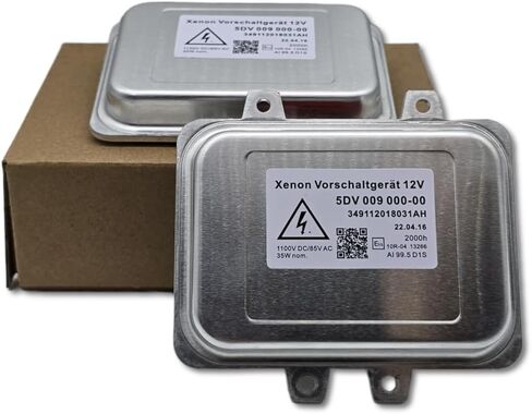 2 قطعة HID زينون وحدة التحكم في الصابورة الأمامية متوافقة مع كاديلاك إسكاليد 2007-2013 BMW E60 2006-2009 كرايسلر تاون آند كانتري 2008-2014، يستبدل 5DV 009 000-00,15782392 in Kuwait