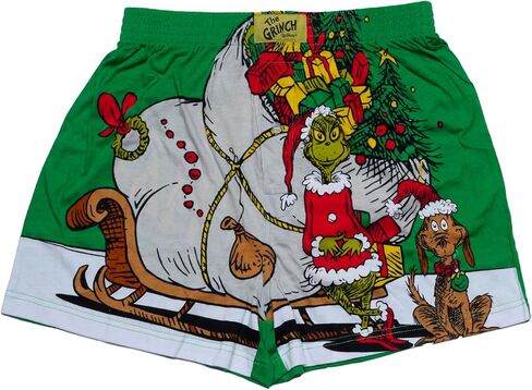 شورت The Grinch Max Boxer من Dr. Seuss ذو قصة ضيقة مع صندوق هدايا in Saudi Arabia