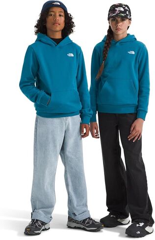 بلوفر بغطاء للرأس Evolution Emb للجنسين من The North Face - سويت شيرت بغطاء للرأس للأولاد والبنات، جيب الكنغر in Saudi Arabia