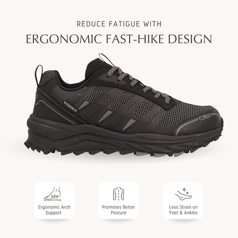 CMP HELNAIT Men’s Waterproof Fast Hiking Shoes – Lightweight Trail Runner with ClimaProtect & FullOn Grip Outsole in Saudi Arabia