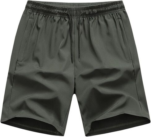 Mens Swim Trunks Elastic Waist Drawstring Swimming Shorts Swimwear Bathing Suits Quick Dry Beach Shorts with Pockets in Saudi Arabia
