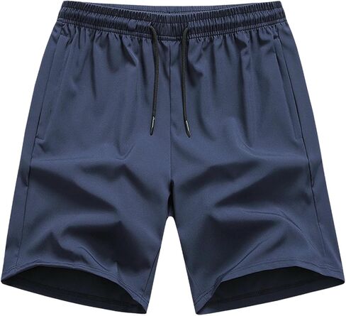 Mens Swim Trunks Elastic Waist Drawstring Swimming Shorts Swimwear Bathing Suits Quick Dry Beach Shorts with Pockets in Saudi Arabia