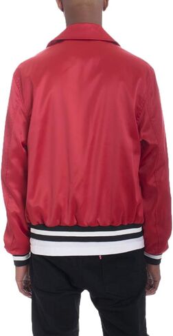 Victory Satin Light Weight Bomber Button Closure Wind Breaker Jacket in Saudi Arabia
