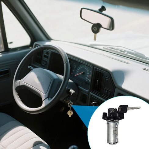 مجموعة أسطوانة قفل مفتاح الإشعال ومجموعة أسطوانة قفل الباب مع/مفاتيح متوافقة مع Chevy GMC C1500 C2500 C3500 K1500 Pickup Truck 1988 1989 1990 1991 1992 1993 1994- يستبدل 12300443 701400 LC1430 in Saudi Arabia