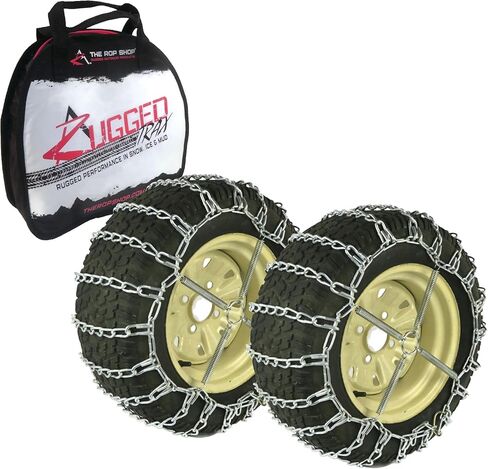 The ROP Shop 2 Link TIRE Chains & TENSIONERS 20x10x8 for Kubota Lawn Mower Garden Tractor in Saudi Arabia