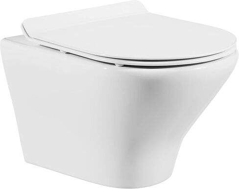 Swiss Madison Well Made Forever SM-WK450-01C - Ivy Wall Hung Elongated Toilet Bundle, Glossy White in Kuwait