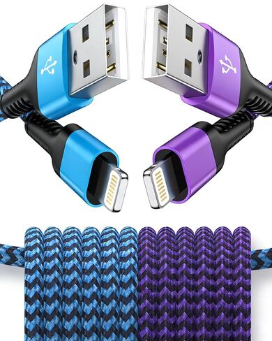 10ft Apple Lightning Cable USBC, USB Type C to Lightning iPhone Charger Cord, Fast Charging Lightening Wire for iPhone 14 Pro Max 14 Plus 13 Pro Max/13Pro/12/11/X/XR/XS/8, USB-C Lighting Cords - 2Pack in Kuwait
