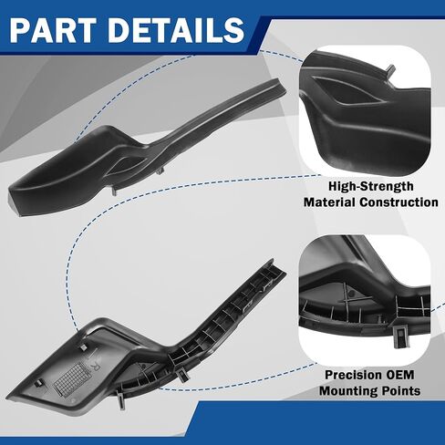 قطعتان من أغطية لوحة القلنسوة الأمامية لممسحة الزجاج الأمامي متوافقة مع 2019-2022 Toyota RAV4 53866-0R070 53867-0R070 غطاء تمديد القلنسوة للجانب الأيسر والأيمن in Kuwait