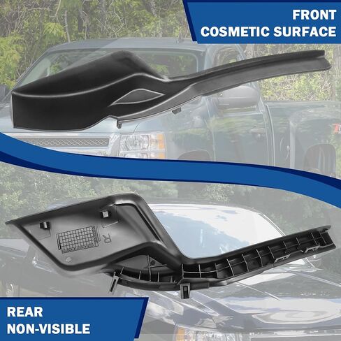 قطعتان من أغطية لوحة القلنسوة الأمامية لممسحة الزجاج الأمامي متوافقة مع 2019-2022 Toyota RAV4 53866-0R070 53867-0R070 غطاء تمديد القلنسوة للجانب الأيسر والأيمن in Kuwait