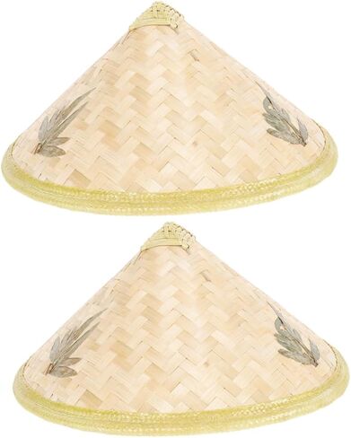 Luxshiny 2pcs Woven Sun Block Hats -rain Outdoor Hats for Boys and Girls Lightweight and for Fishing Gardening and Travel in Kuwait