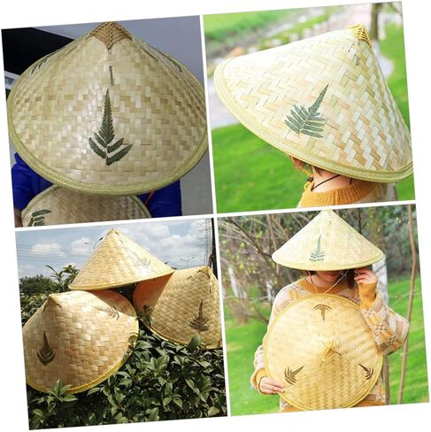 Luxshiny 2pcs Woven Sun Block Hats -rain Outdoor Hats for Boys and Girls Lightweight and for Fishing Gardening and Travel in Kuwait