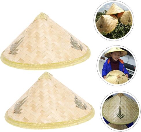 Luxshiny 2pcs Woven Sun Block Hats -rain Outdoor Hats for Boys and Girls Lightweight and for Fishing Gardening and Travel in Kuwait