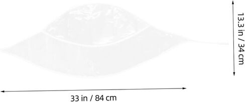POPETPOP 8pcs Rain Bonnets for Women Hair Hat Lightweight Rain Hat for Outdoor Activities and Hairstyle Maintenance Transparent in Saudi Arabia
