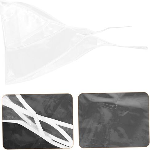 POPETPOP 8pcs Rain Bonnets for Women Hair Hat Lightweight Rain Hat for Outdoor Activities and Hairstyle Maintenance Transparent in Saudi Arabia