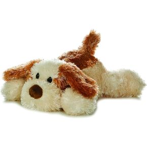 Aurora® Adorable Mini Flopsie™ Scruff™ Stuffed Animal - Playful Ease - Timeless Companions - Brown 8 Inches