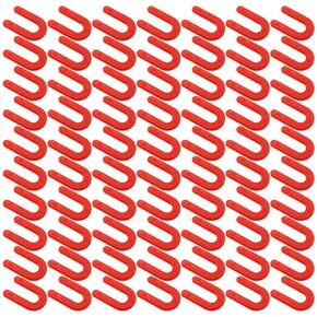 Heyous 100PCS 1/8 Inch Horseshoe Shims Tile Spacers Plastic Shims Horseshoe Horseshoe Shim Tile Spacers, Red