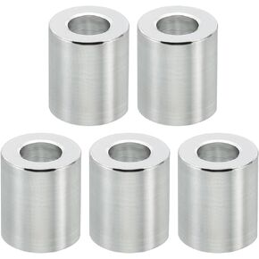 PATIKIL M6 Aluminum Spacers, 5Pcs Metal Spacer Aluminum 6.2mm ID x 12mm OD x 14mm L Aluminum Spacer Screw Standoff Round for 1/4" or M6 Screw Bolts